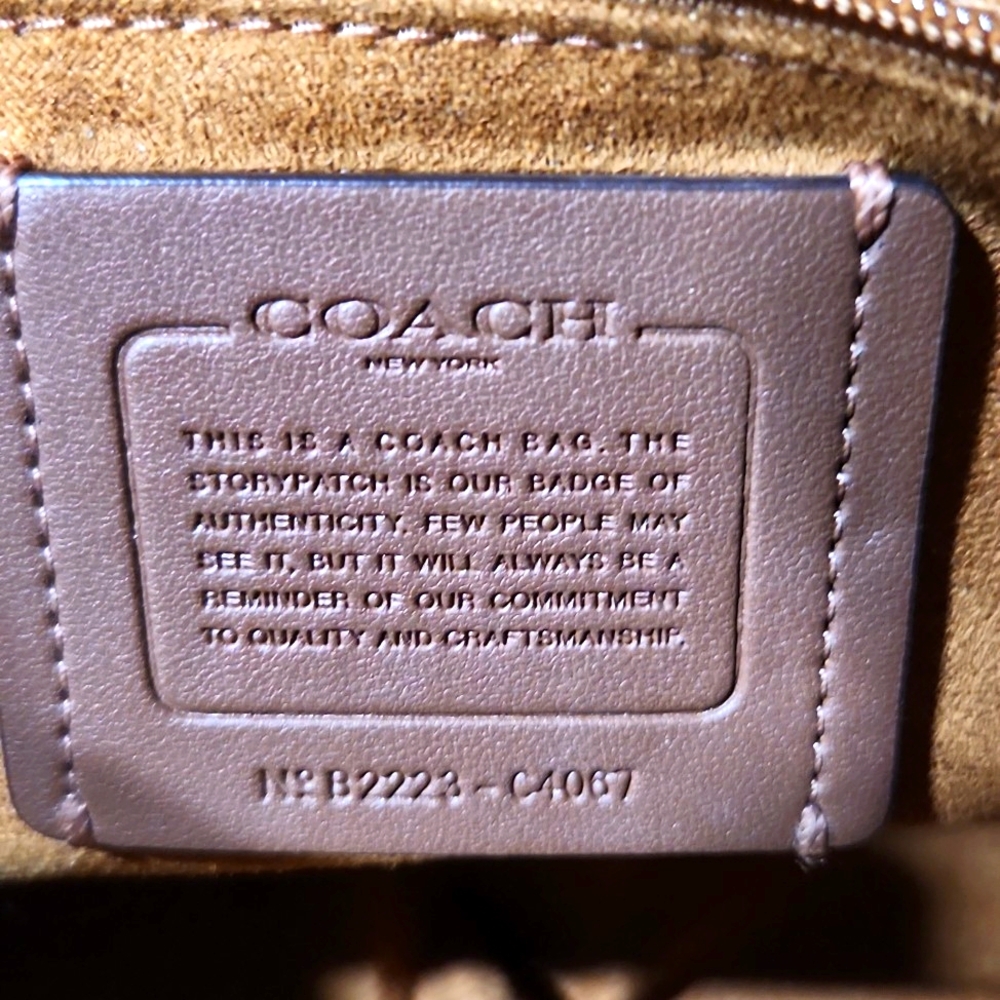 Coach Georgie Signature Leather Shoulder Hand Bag C4067 Chalk - Picture 6 of 15